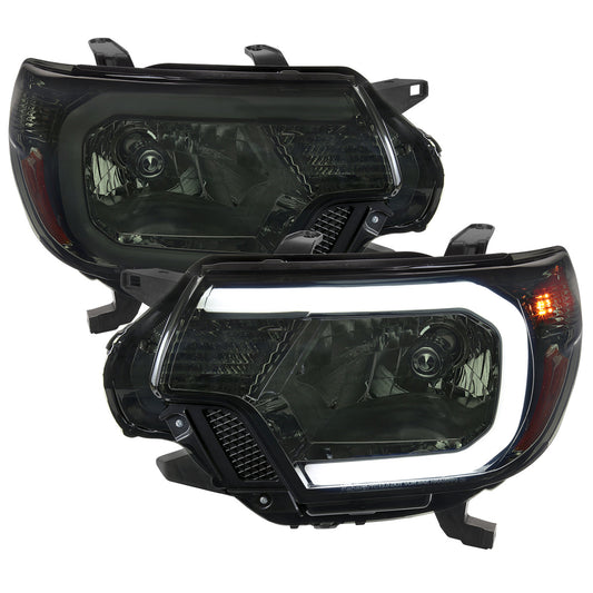 Spec-D 12-15 Tacoma Bar OE Style with Chrome/Smoked Headlights