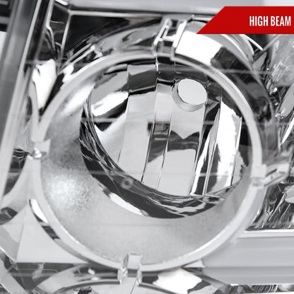 Spec-D 04-15 Nissan Titan Headlights Projector Chrome/Clear G3