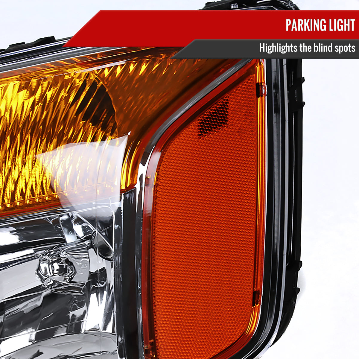 Spec-D 04-15 Nissan Titan 04-07 Armada Headlights Chrome/Clear Amber