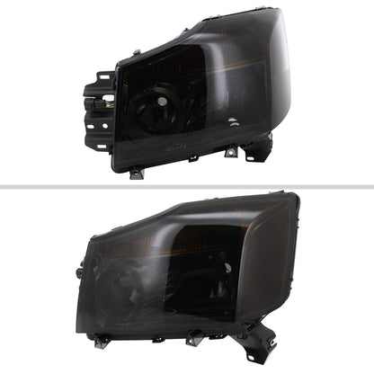 Spec-D 04-15 Nissan Titan 04-07 Armada Headlights Chrome/Smoked