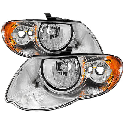 Spec-D 05-07 Chrysler Town & Country Headlights OEM Style Chrome/Clear