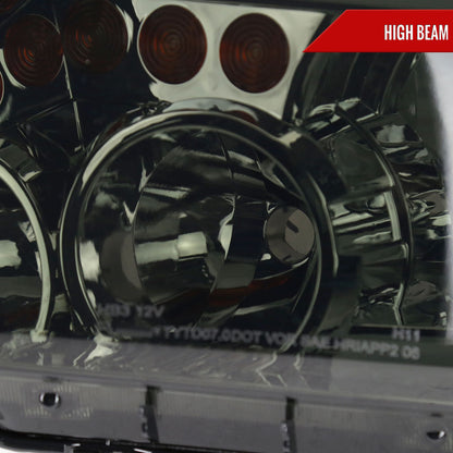 Spec-D 07-13 Tundra/08-17 Sequoia Headlights LED Tube Smoked