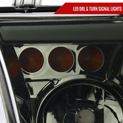 Spec-D 07-13 Tundra/08-17 Sequoia Headlights LED Tube Smoked
