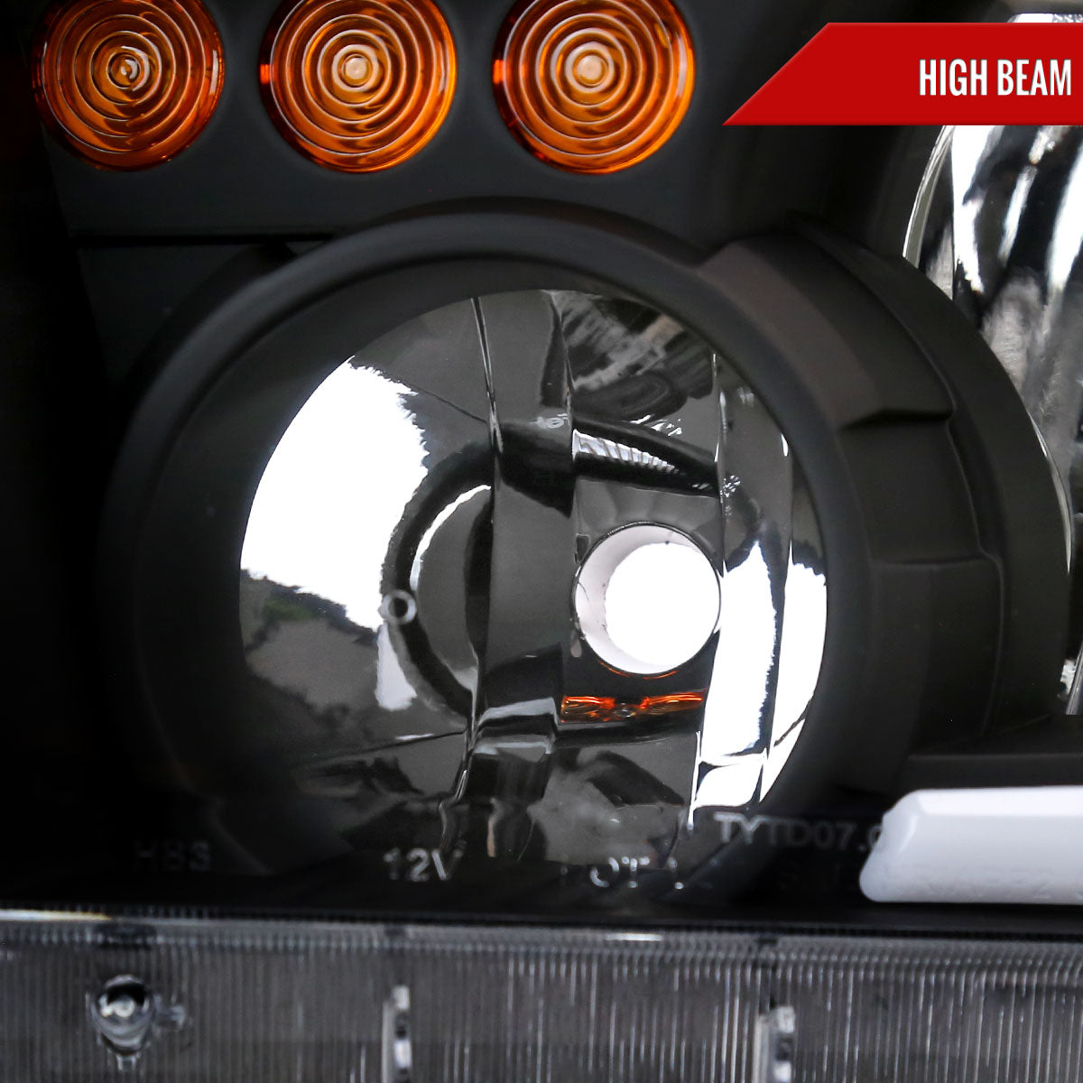 Spec-D 07-13 Tundra/08-17 Sequoia Headlights Retro Tube style Black