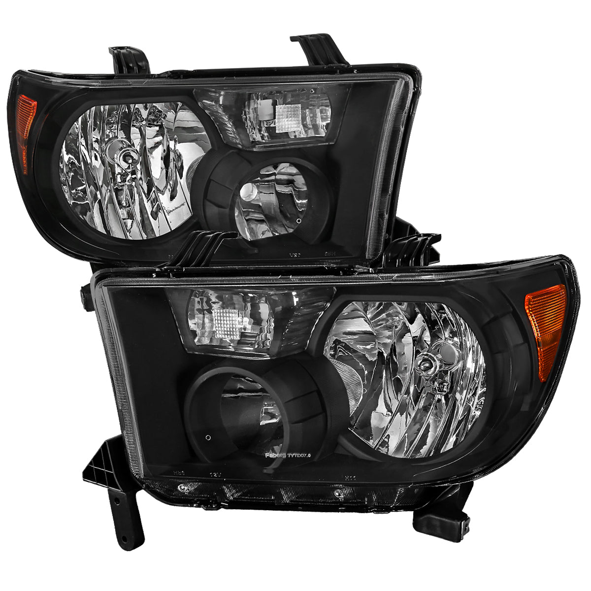Spec-D 07-14 Chevy Avalanche/Tahoe/Suburban Headlights OEM Style Black
