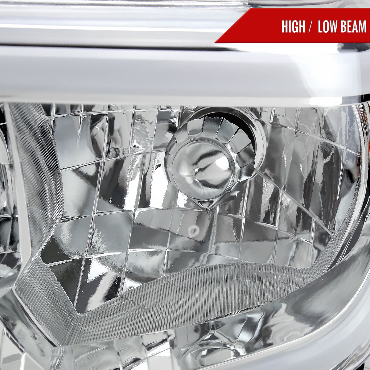 Spec-D 14-21 Tundra LED Bar Headlights OEM Style Chrome
