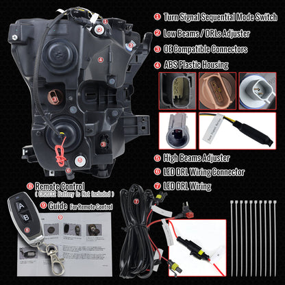 Spec-D 15-17 Ford F-150 Headlights Full LED Switchback Sequential.