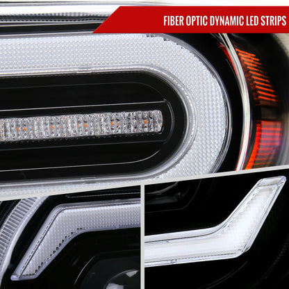 Spec-D 07-14 Toyota FJ Cruiser Headlights Full LED Sequential Black