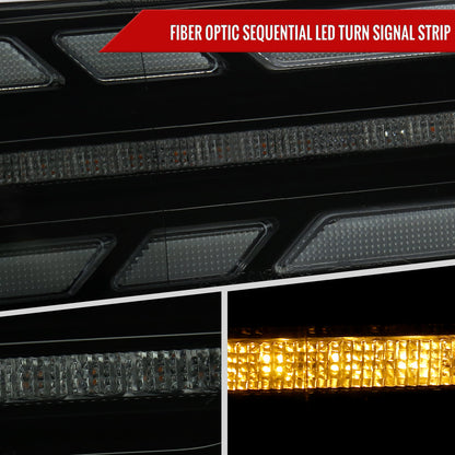 Spec-D 07-14 FJ Cruiser Projector Headlights with SEQ Turn Blk Smoked