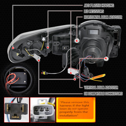 Spec-D 07-14 FJ Cruiser Projector Headlights with SEQ Turn Blk Smoked