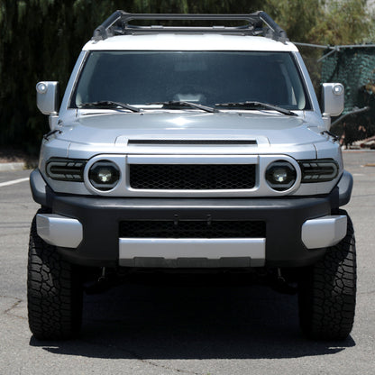Spec-D 07-14 FJ Cruiser Projector Headlights with SEQ Turn Blk Smoked