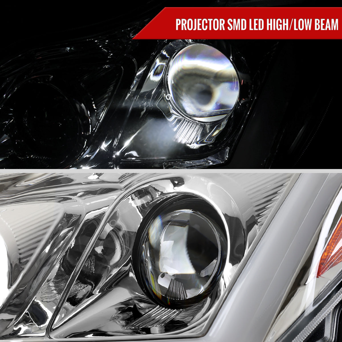 Spec-D 08-13 G37/14-15 Q60 2DR Headlights Sequential LED Clear
