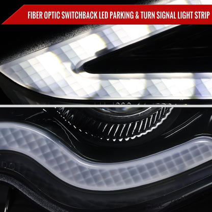 Spec-D 14-16 Lexus IS250 IS350 Projector Headlights Jet Black/Clear