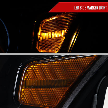 Spec-D 14-16 Lexus IS250 IS350 Projector Headlights Jet Black/Clear