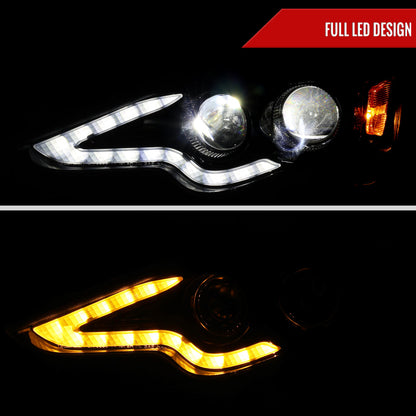 Spec-D 14-16 Lexus IS250 IS350 Projector Headlights Black/Smoked