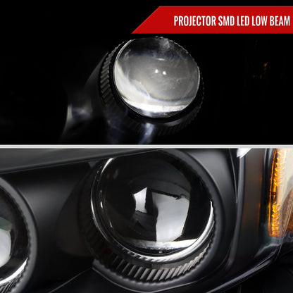 Spec-D 14-16 Lexus IS250 IS350 Project Headlights Matte Black