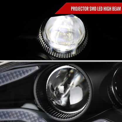 Spec-D 14-16 Lexus IS250 IS350 Project Headlights Matte Black