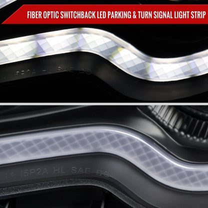 Spec-D 14-16 Lexus IS250 IS350 Project Headlights Matte Black