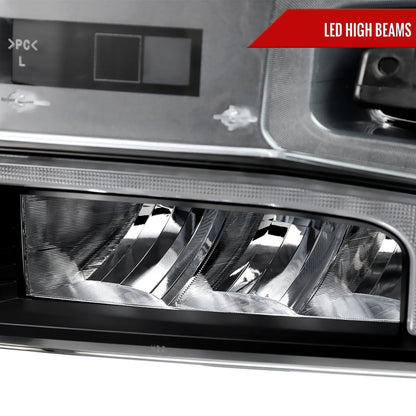 Spec-D 19-21 Chevy Silverado 1500 Headlights with SEQ Turns Black