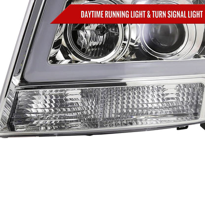 Spec-D 07-13 Avalanche 07-14 Tahoe/Suburban C-Bar Headlights Chrome