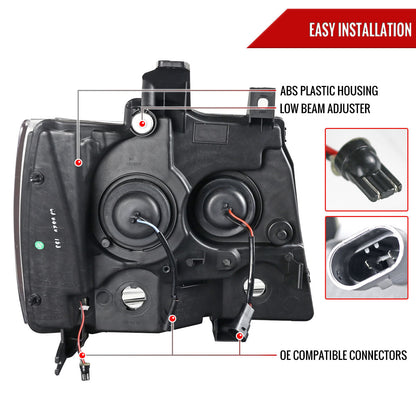 Spec-D 07-13 Avalanche 07-14 Tahoe Suburban Headlights Smoked