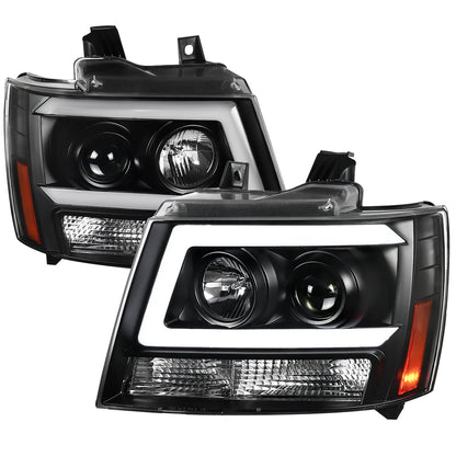 Spec-D 07-13 Avalanche 07-14 Tahoe Suburban Projector Headlights Black