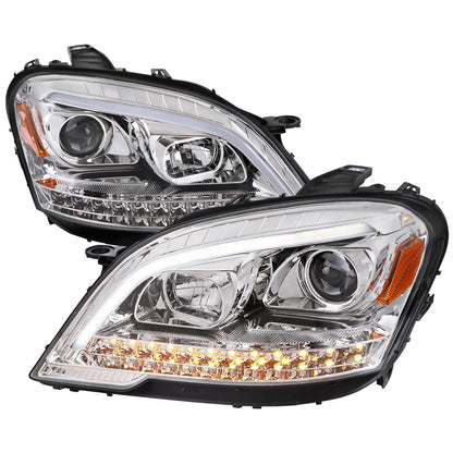 Spec-D 09-11 Benz W164 ML-Class Sequetial LED Headlights Chrome