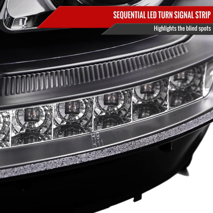 Spec-D 09-11 Benz W164 ML-Class Sequetial LED Headlights Black