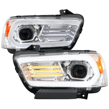 Spec-D 11-14 Dodge Charger Projector HID Headlight Chrome