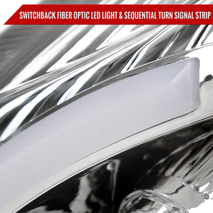 Spec-D 08-14 Cadillac CTS Sequential Projector Headlights Chrome