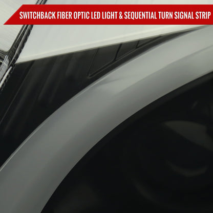 Spec-D 08-14 Cadillac CTS Sequential LED Headlights Black/Smoked