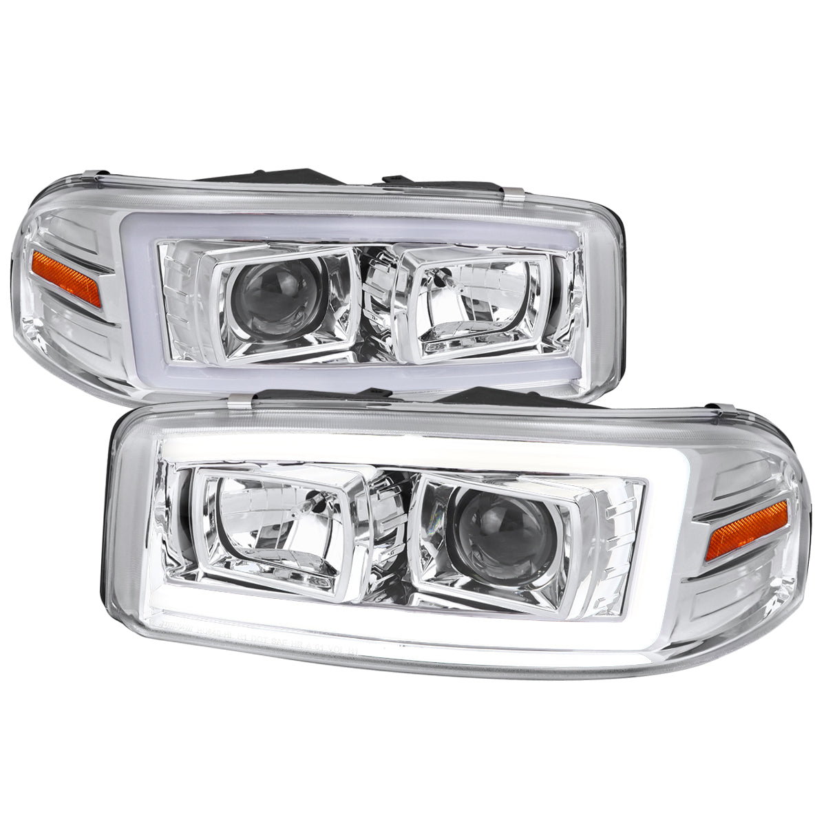 Spec-D 99-06 GMC Sierra/Yukon Headlights Dual Projector Sequential.