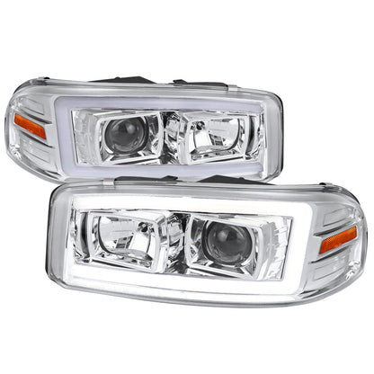 Spec-D 99-06 GMC Sierra/Yukon Headlights Dual Projector Sequential.