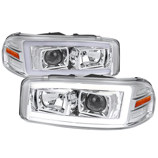 Spec-D 99-06 GMC Sierra/Yukon Headlights Dual Projector Sequential.