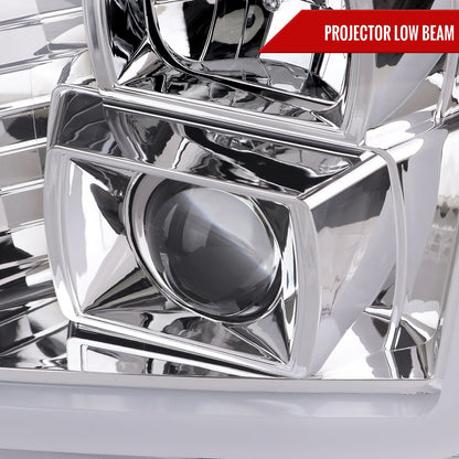 Spec-D 07-14 GMC Yukon/XL 1500/XL 2500 Sequential Headlights Chrome