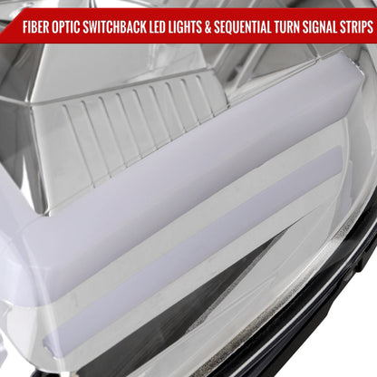 Spec-D 07-14 GMC Yukon/XL 1500/XL 2500 Sequential Headlights Chrome