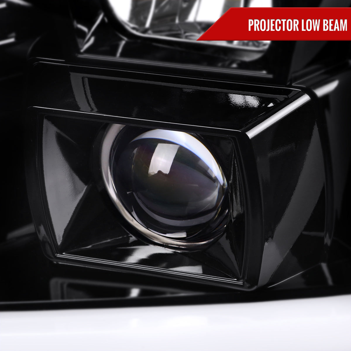 Spec-D 07-14 GMC Yukon Headlights G2 Sequential Jet Black/Clear