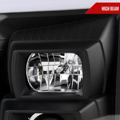 Spec-D 07-14 GMC Yukon Denali Headlights G2 Sequential Black/Clear