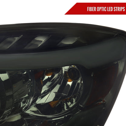 Spec-D 06-08 Ram 1500/06-09 Ram 2500/3500 LED Tube Headlights Smoked