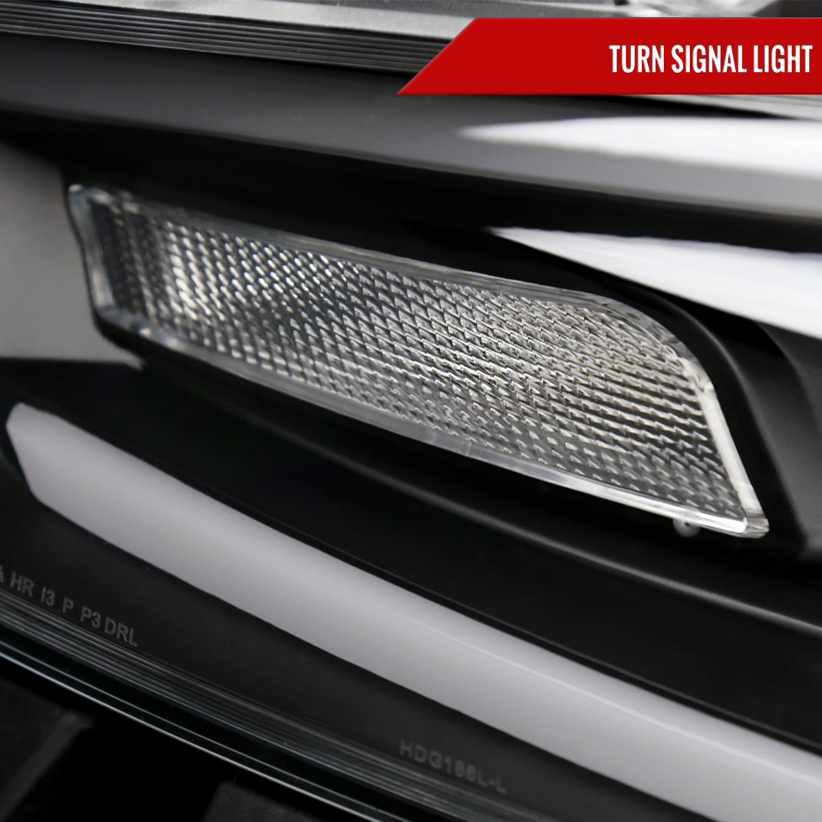 Spec-D 13-16 Dodge Dart Headlights SEQ Animated LED Bar Black