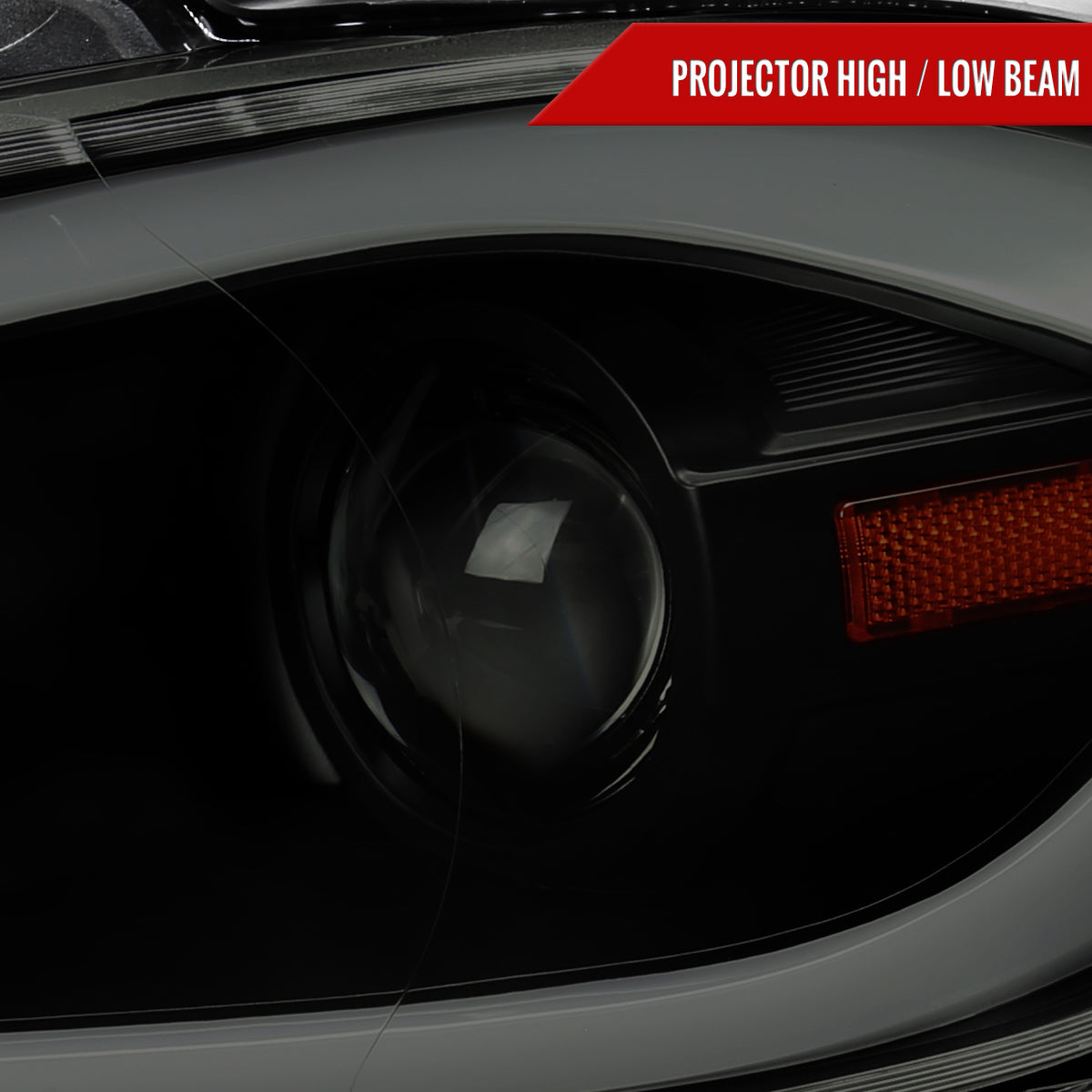 Spec-D 13-16 Dodge Dart Headlights Sequential LED Black/Smoked