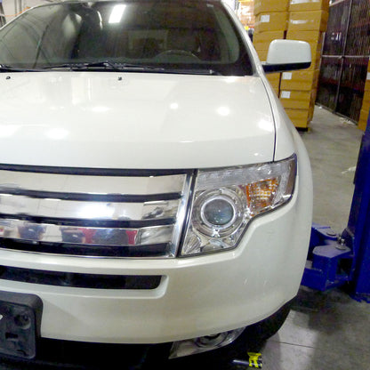 Spec-D 07-10 Ford Edge Halo Projector Headlights LED Strip Chrome