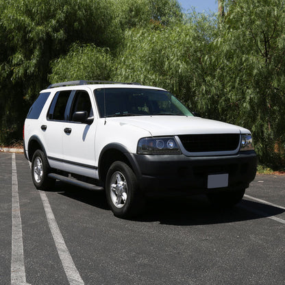 Spec-D 02-05 Ford Explorer Dual Halo Projector Headlights Strip Black