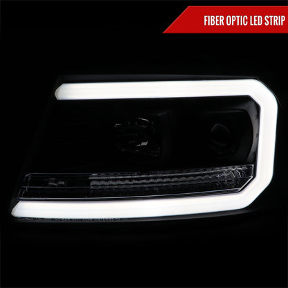 Spec-D 04-08 Ford F150/06-08 Lincoln Mark LT Headlights LED Bar Black