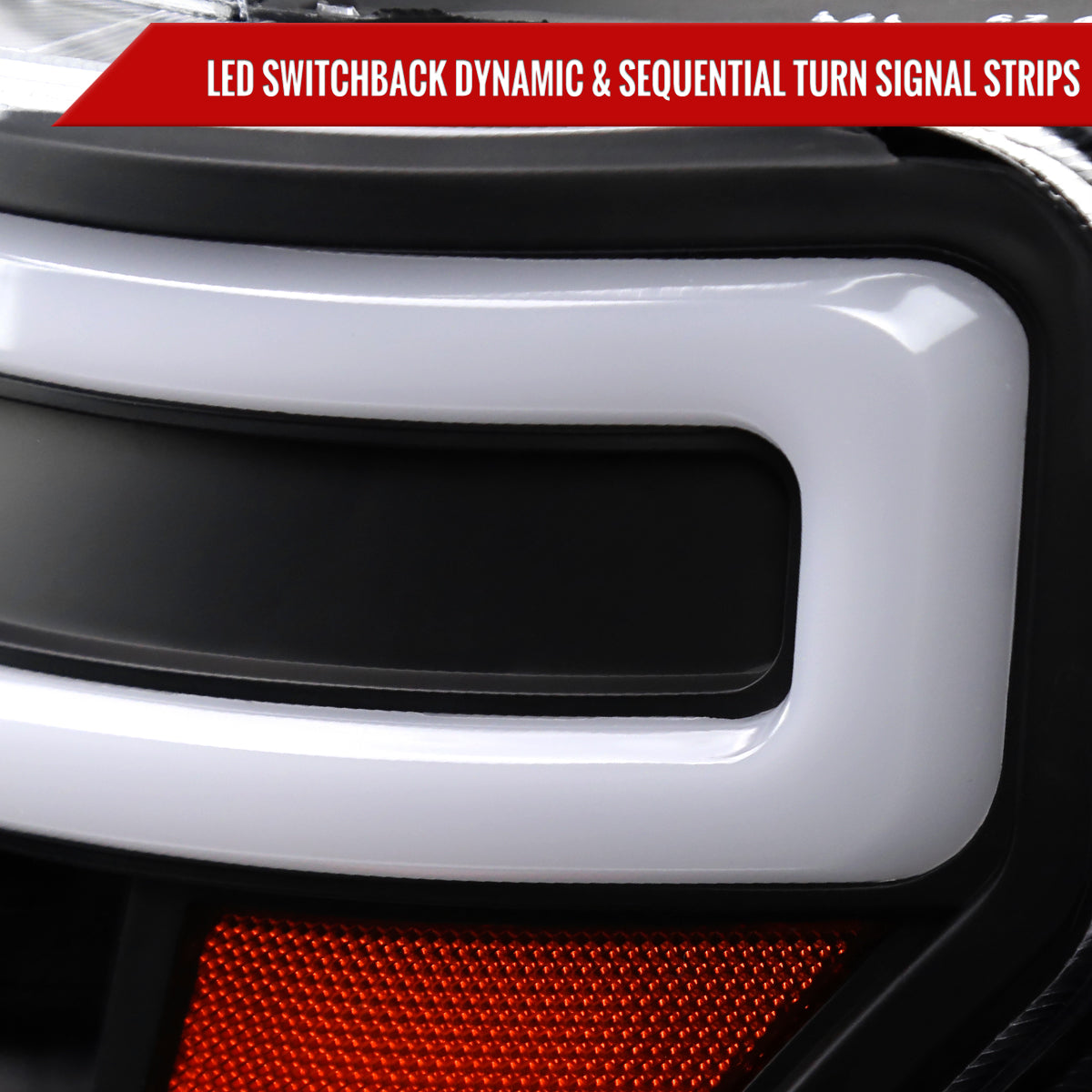Spec-D 09-14 Ford F-150 Projector Headlights Sequetial LED Black