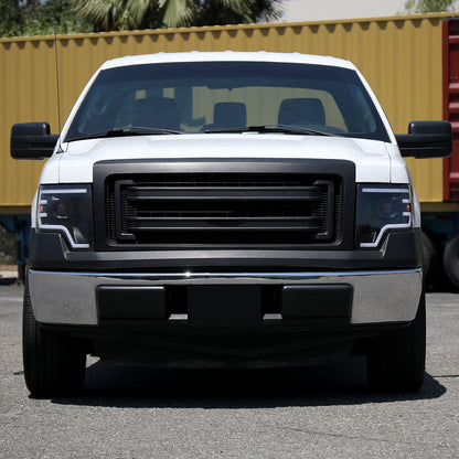 Spec-D 09-14 Ford F-150 Projector Headlights Sequetial LED Black