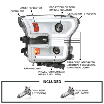 Spec-D 15-17 F-150 Bar Pro Headlights SEQ Turn Signals White/Clear