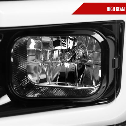 Spec-D 18-20 Ford F-150 LED Projector Headlights Glossy Black