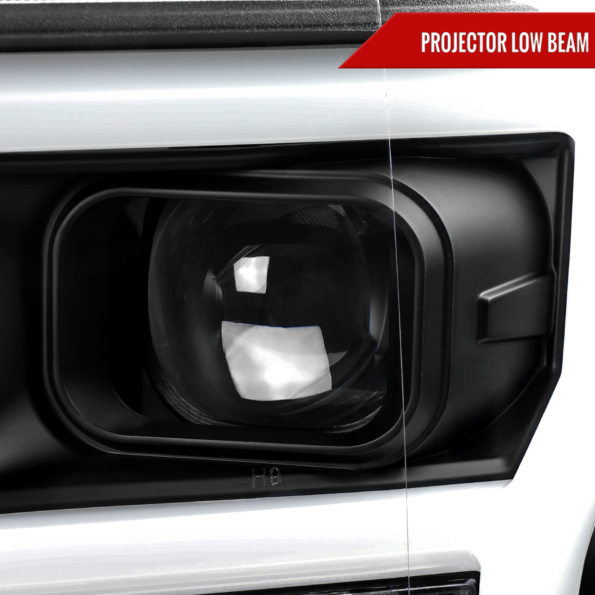 Spec-D 18-20 Ford F-150 LED Projector Headlights Black