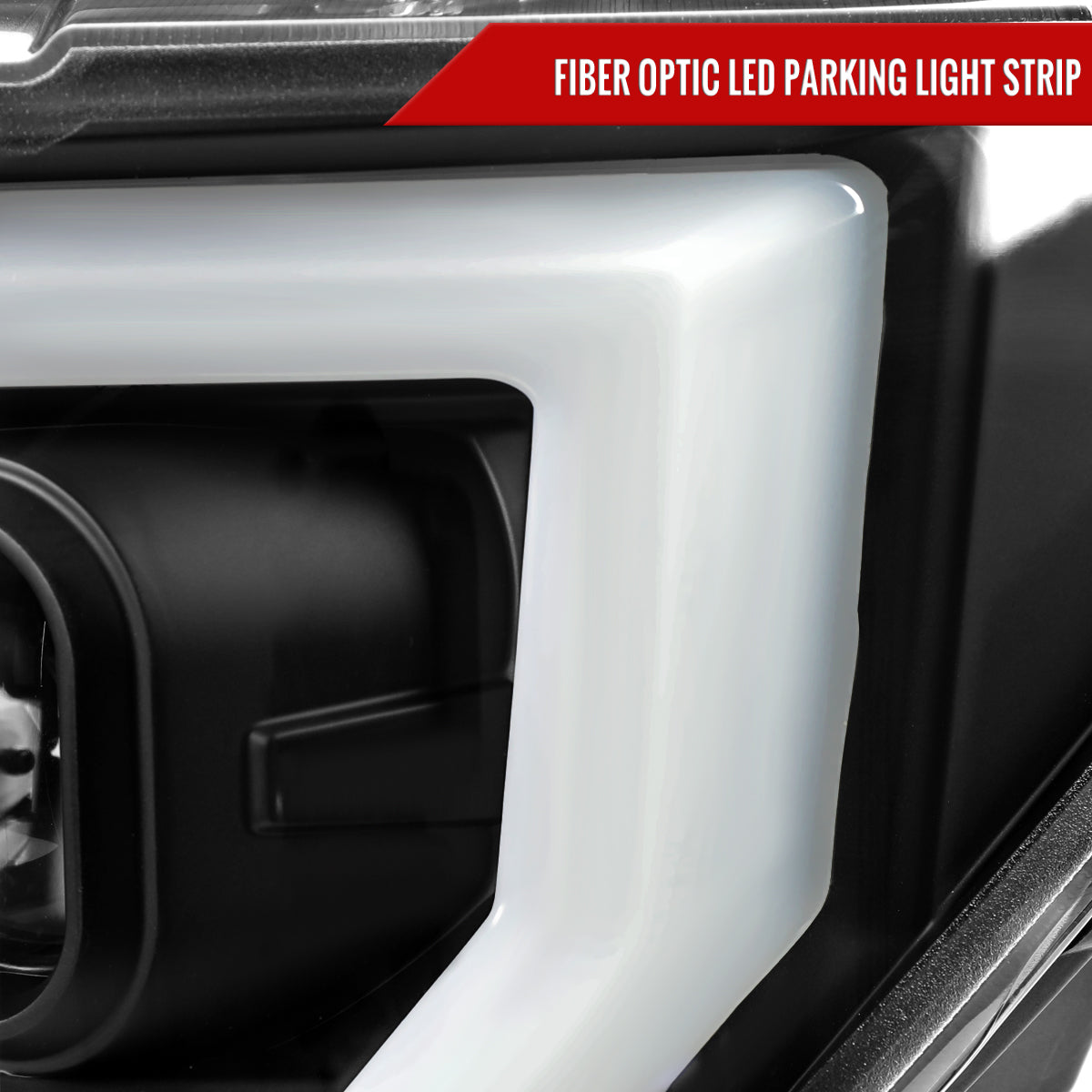 Spec-D 18-20 Ford F-150 LED Projector Headlights Black